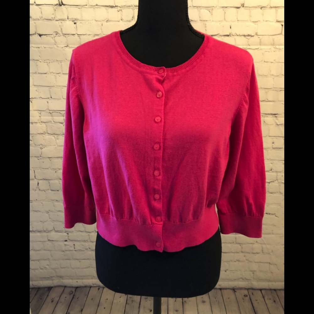 EUC Old Navy pink button down cardigan sweater- M/L